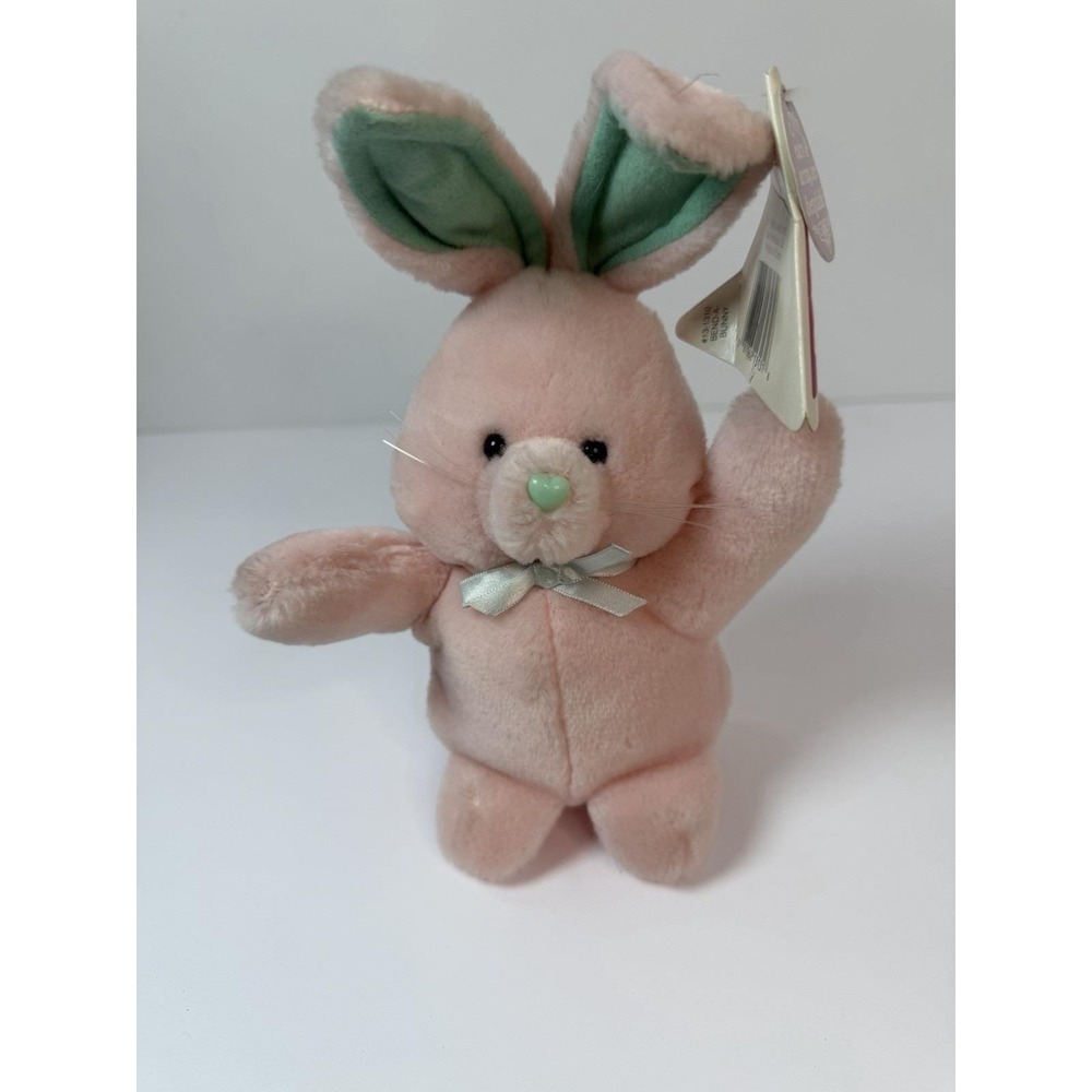 Dakin 1989 Bend A Bunny Rabbit Pink Plush Stuffed Animal W/ Tag Vintage